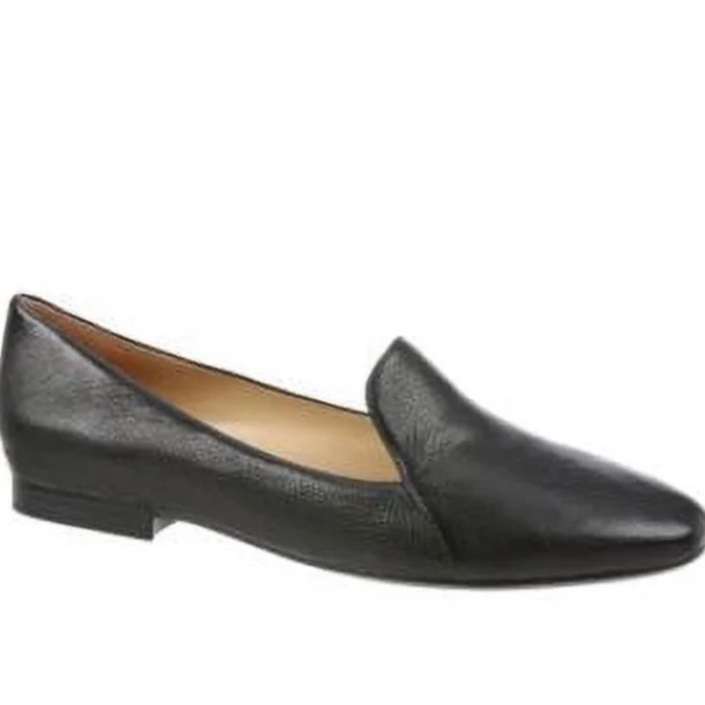 Naturalizer Emiline Black Pebbled Leather Slip On Loafers Flats Women's Size 7